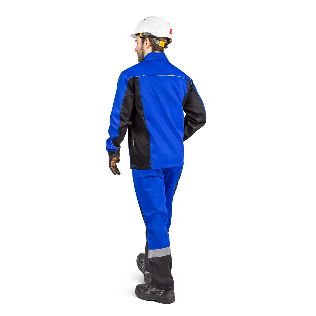 Костюм ВЯТКА (куртка/пк) василек/черный, тк.смесовая. муж.