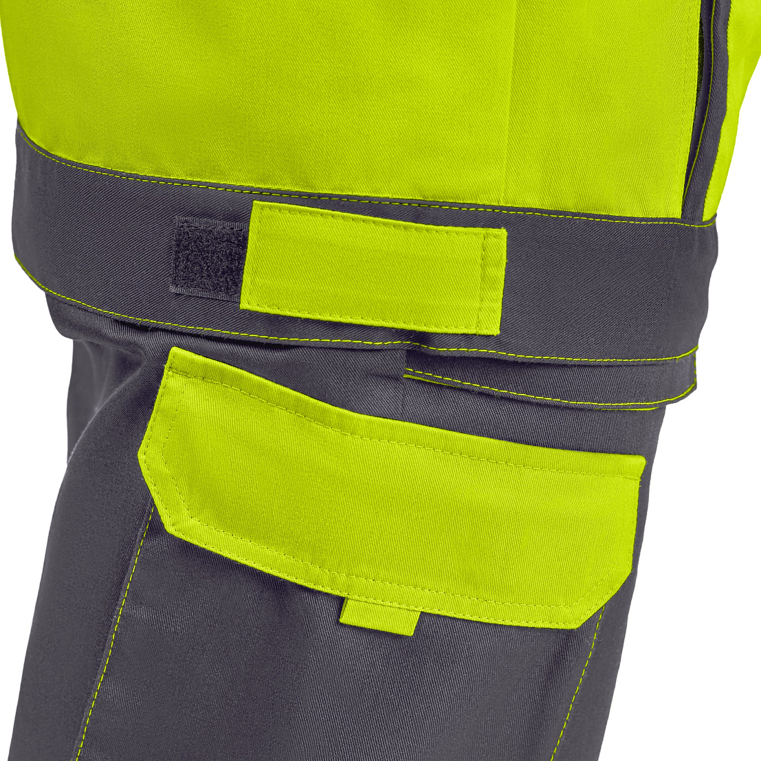 Костюм сигнальный МастВижн 2 (куртка/пк) флуоресцентный желтый/черный, тк. смесовая, муж.