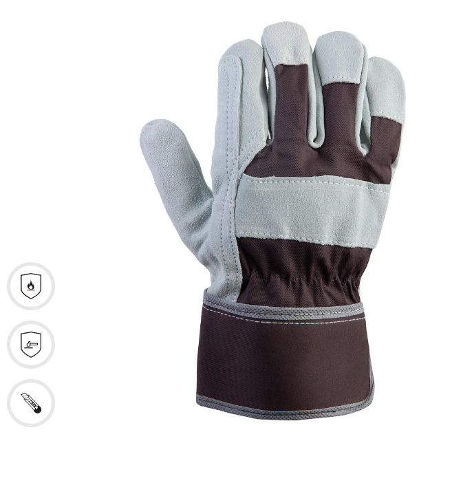 Комбинированные перчатки из кожи и хлопка JETA SAFETY JSL301 Sigmar Pro