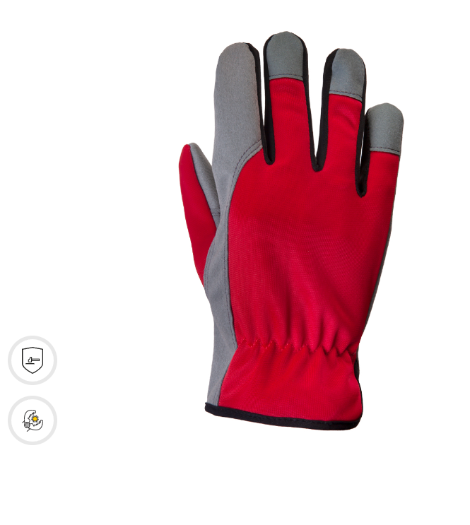  Утепленные рабочие перчатки из трикотажа и PU кожи JETA SAFETY JLE625 Winter Motor