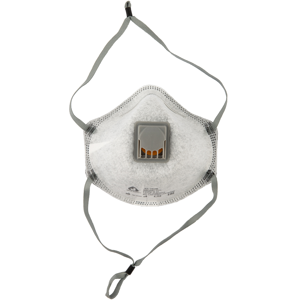 Респиратор чашеобразный с клапаном и угольным слоем (FFP2 R D) JETA SAFETY JM-7626 Micron