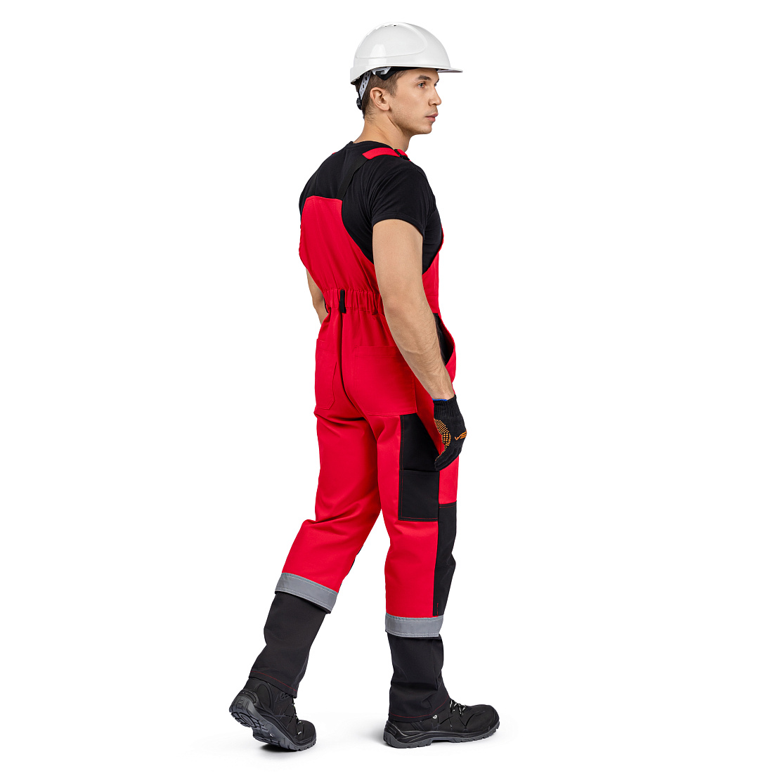 Костюм ВЯТКА (куртка/пк) красный/черный, тк.смесовая, муж.