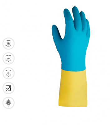 Химические перчатки из неопрена и латекса JETA SAFETY JNE711 Atom Duo Химические перчатки из неопрена и латекса JETA SAFETY JNE711 Atom Duo