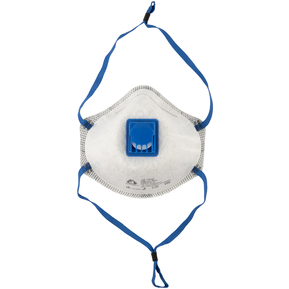 Респиратор чашеобразный с клапаном и угольным слоем (FFP2 R D) JETA SAFETY JM-7628 Micron