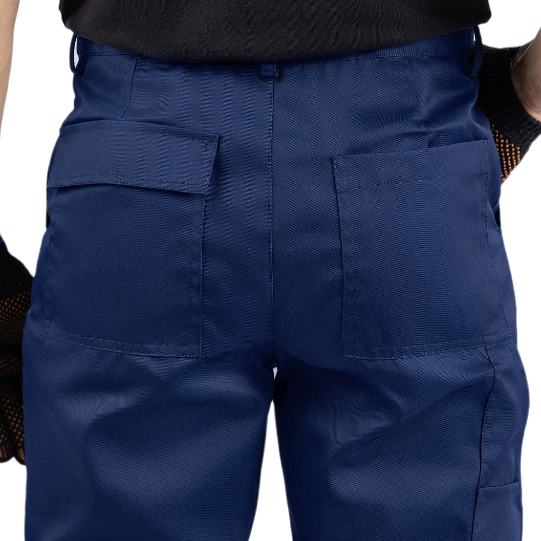 Костюм УРАЛ (куртка/брюки) т.синий/василек, тк.смесовая, муж.