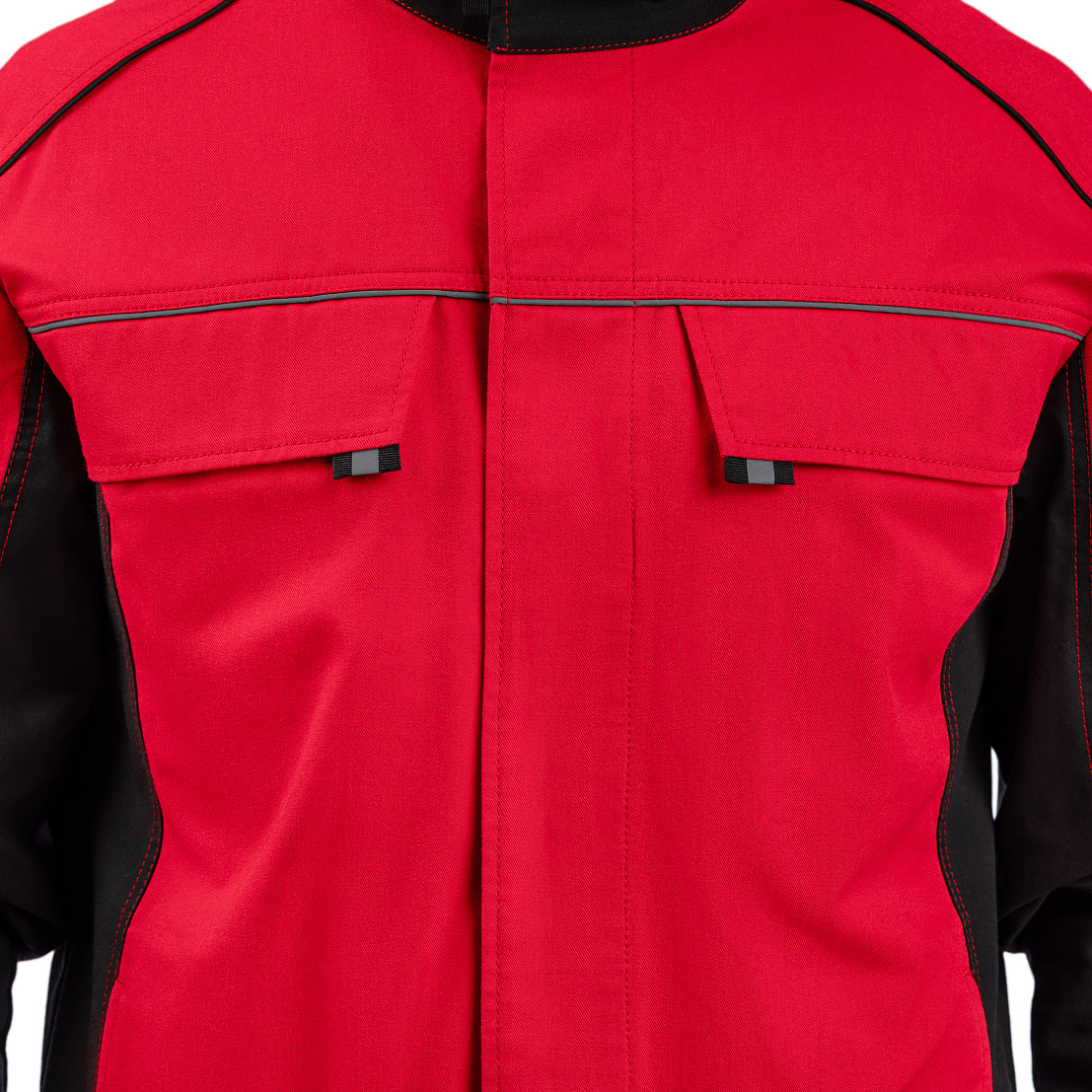 Костюм ВЯТКА (куртка/пк) красный/черный, тк.смесовая, муж.