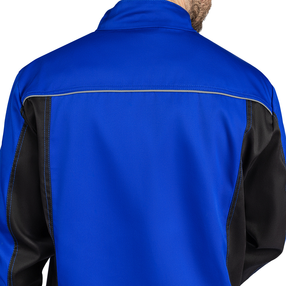 Костюм ВЯТКА (куртка/пк) василек/черный, тк.смесовая. муж.