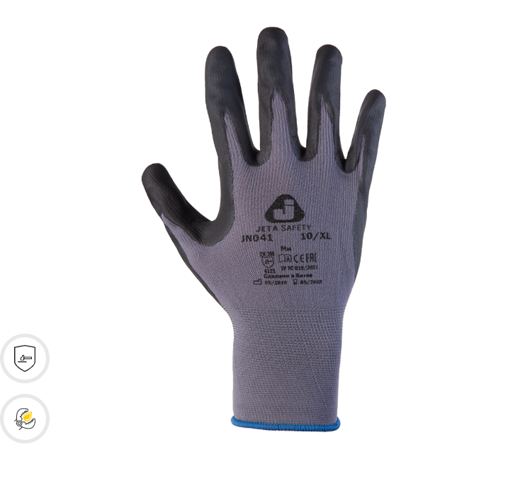 Защитные перчатки с пенонитриловым покрытием JETA SAFETY JN041