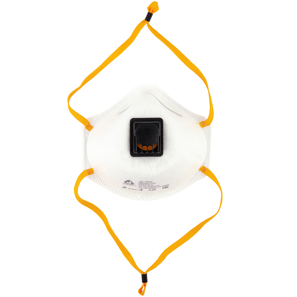 Респиратор чашеобразный с клапаном (FFP3 R D) JETA SAFETY JM-7632 Micron