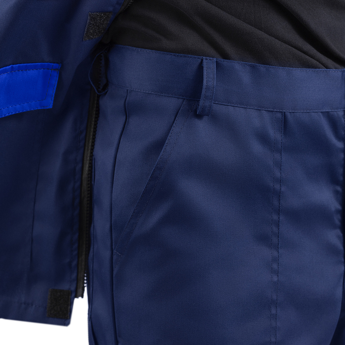 Костюм УРАЛ (куртка/брюки) т.синий/василек, тк.смесовая, муж.