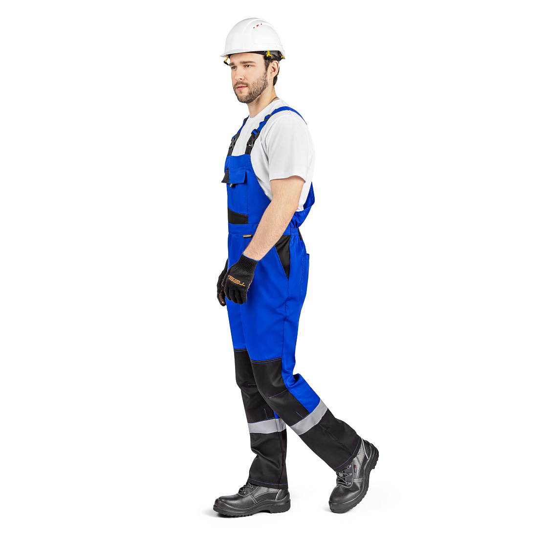 Костюм ВЯТКА (куртка/пк) василек/черный, тк.смесовая. муж.