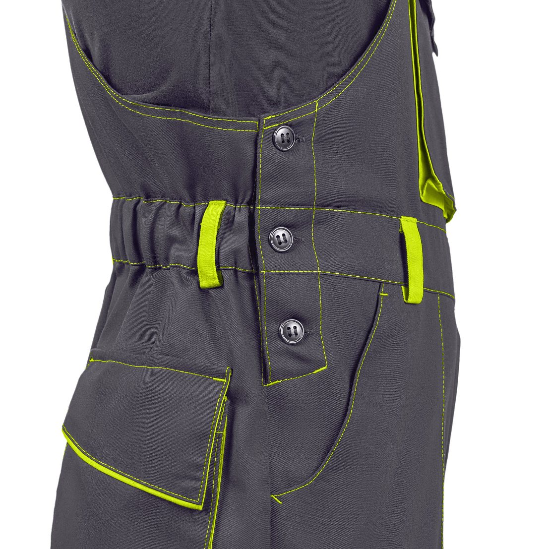 Костюм сигнальный МастВижн 2 (куртка/пк) флуоресцентный желтый/черный, тк. смесовая, муж.