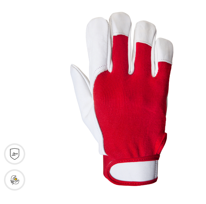 Рабочие перчатки из кожи и хлопка JETA SAFETY JLE301 Mechanic